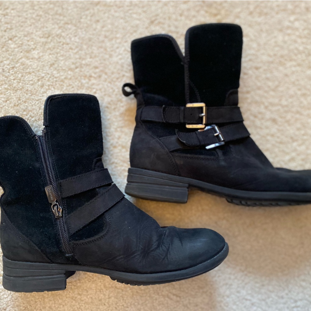 Blondo suede moto biker boots